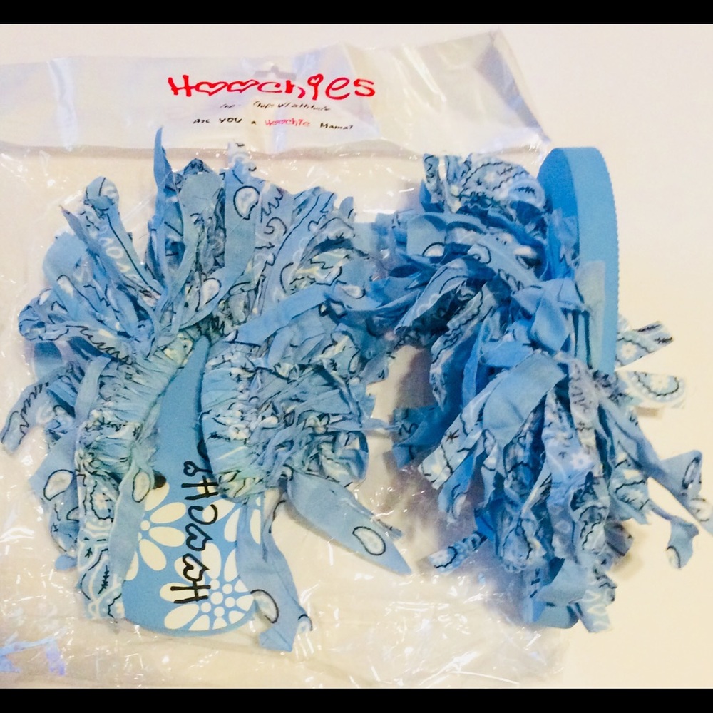 Bandana Blue Flip Flops Hoochies Size Small 5/6